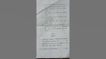 B.com 2nd year CORPORATE LAW.  Semester 3rd examination Paper 2023  @Aarushi_vlogs #youtubeshorts