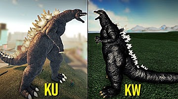 Kaiju Universe vs Kaiju World  Final Wars Godzilla Comparison | Roblox