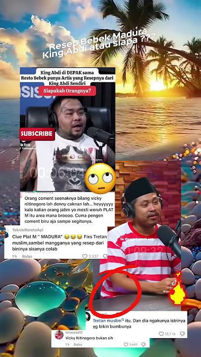 King abdi master chef didepak karena resep bebek madura😭❗️🥀 #information #newinfo #artis #shorts