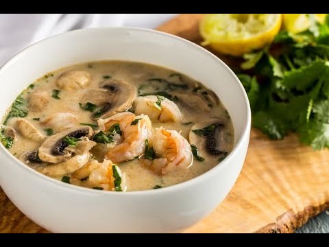 Video: Shrimp Soup With Mushrooms - A Step By Step Recipe With A Photo