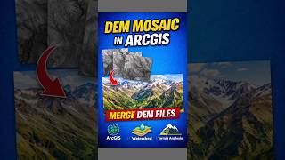 Mosaic DEM in ArcGIS | Merge Multiple DEM Files Easily #shorts #arcgis #dem #merge