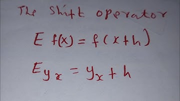 How to define the shift operator E.