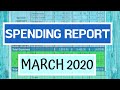 My March 2020 Spending Report!