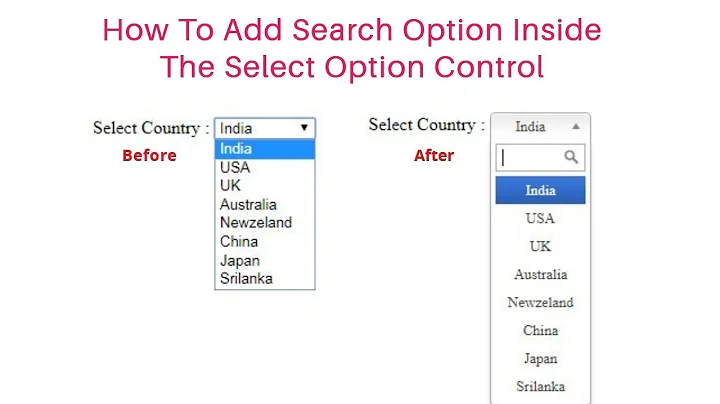 how to add autocomplete jquery search box inside html select option