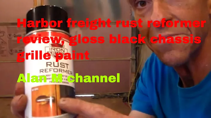 harbor freight rust reformer, how to, rust repair, review, Gloss black chassis grille paint apply