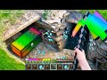 Minecraft RTX in Real Life POV - Realistic RAINBOW Minecraft Survival vs Real Life Texture Pack