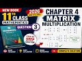 11th Class New Math Book Chapter 4 Question 3 | Matrix Multiplication | Complete Solution