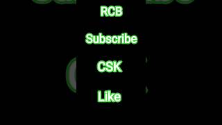 RCB vs csk