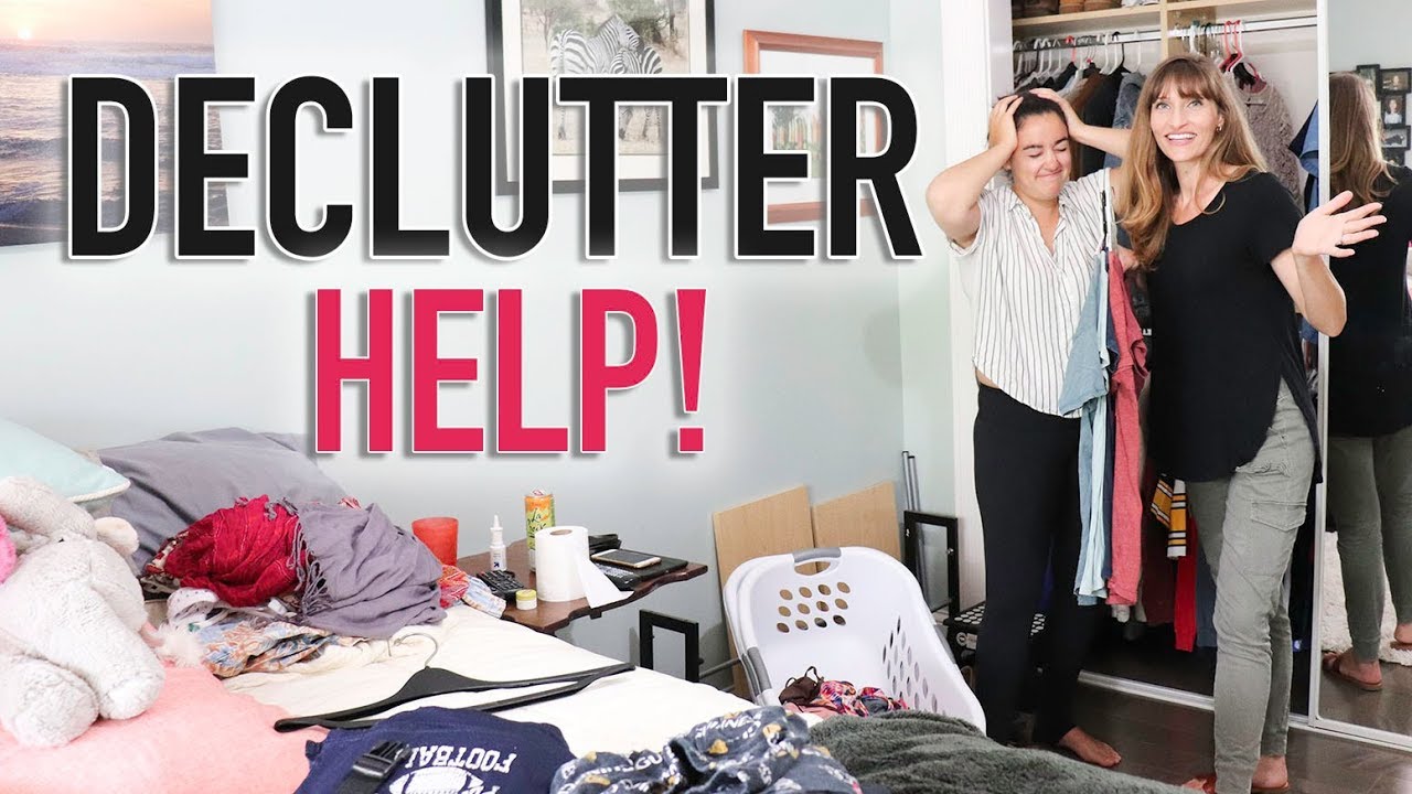 Decluttering Help - Before and After Decluttering with a Friend - YouTube