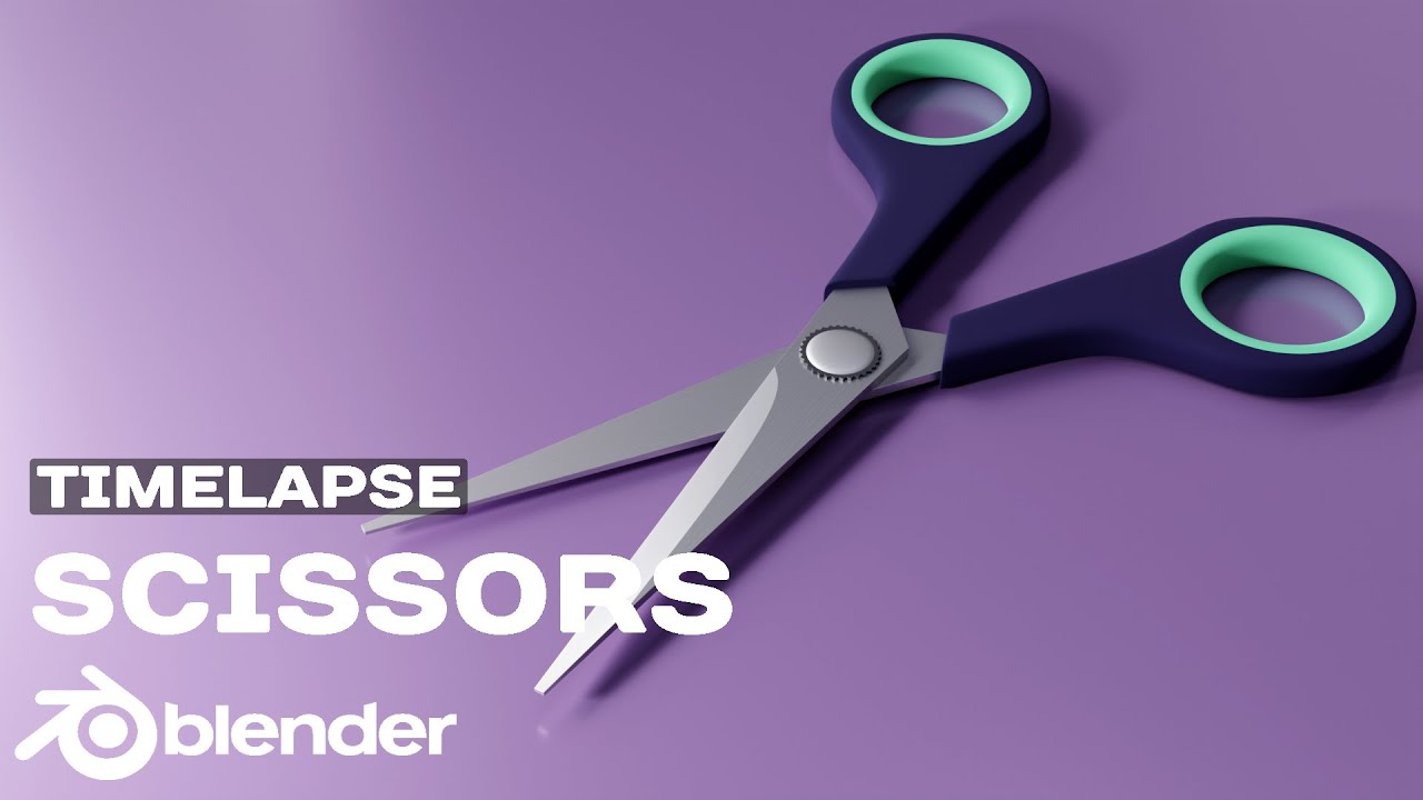 3D Modeling of Scissors in Blender | Timelapse - YouTube