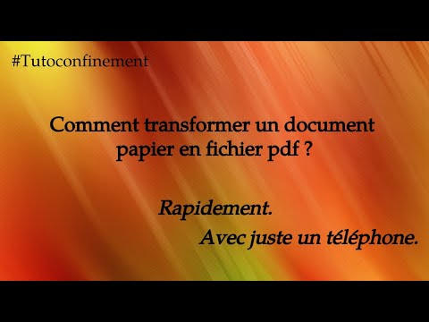 comment-générer-un-beau-fichier-pdf-à-partir-d'un-document-papier-?-#tutoconfinement-#camscanner