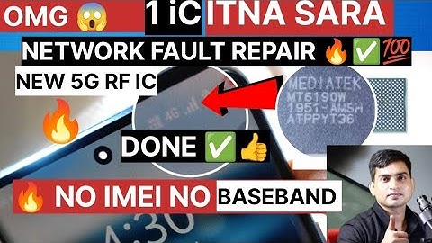 🔥 NETWORK NEW IC MT 6190W CHECK ✅|VIVO V25 PRO NO IMEI NO BASEBAND SOLUTION