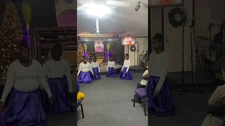 My daughters Praise dance for the first time