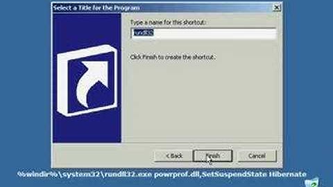 How to put windows xp on hibernate?