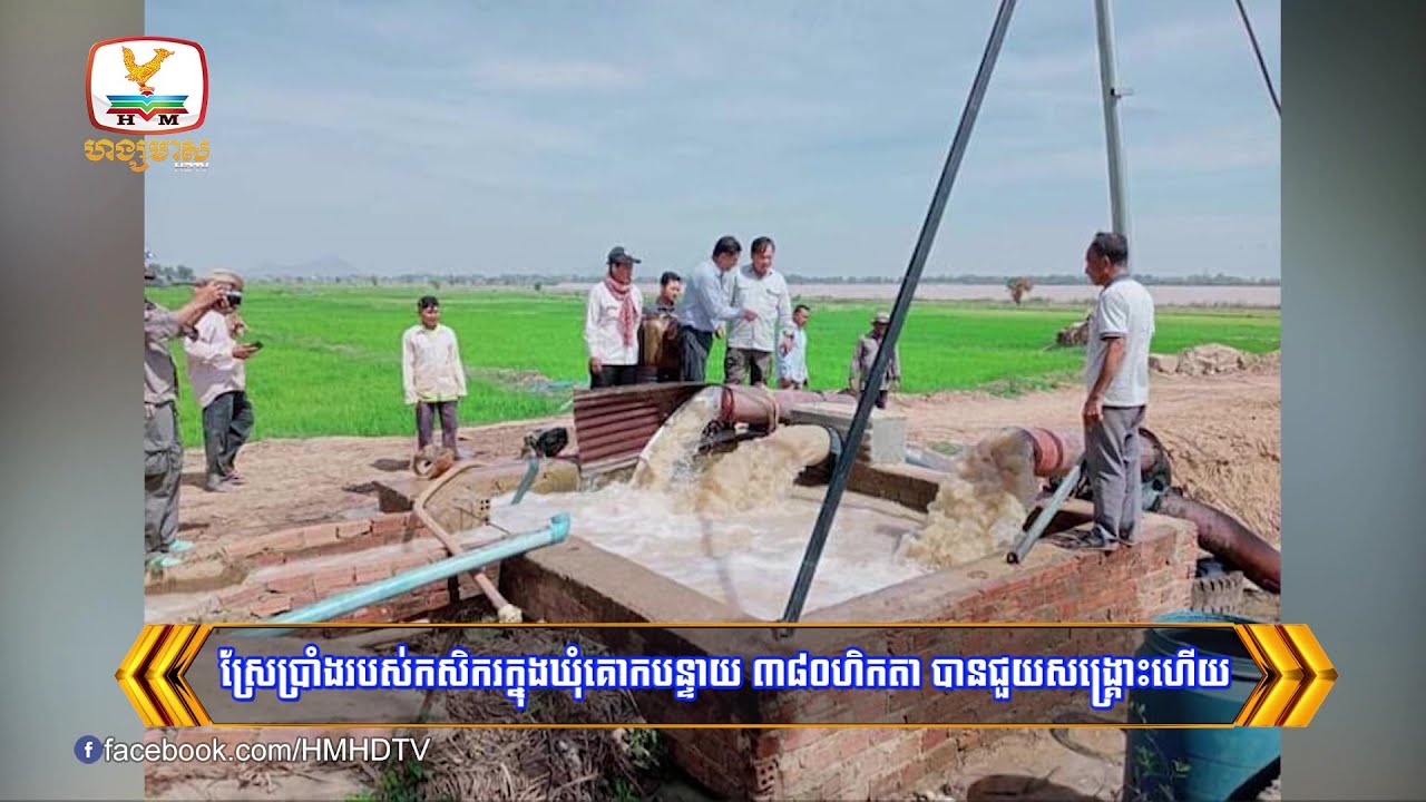 ស្រែប្រាំងរបស់កសិករក្នុងឃុំគោកបន្ទាយ ៣៨០ហិកតា បាន...| Flash News (15-01-2024) 5:30PM