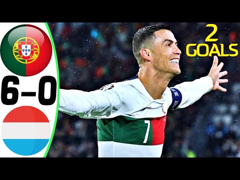 Portugal vs Luxembourg 6-0 - All Goals and Highlights - 2023 🤯 Ronaldo 2 Goals