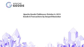 Apache Geode & Transactions