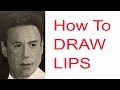 How to draw the mouth and lips  timelapse tutorial taken from live stream  rixcandoit