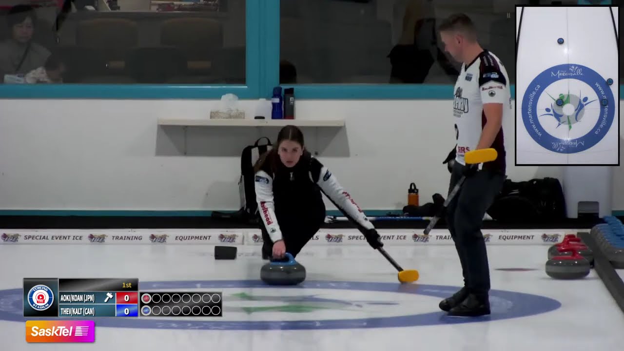 FEATURE  Thevenot Kalthoff vs  Koana Aoki   FINAL   Curling Stadium Martensville Mixed Doubles