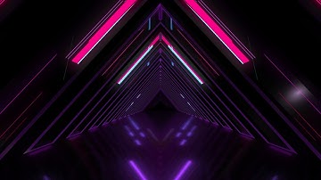 [4K] Triangle LED Tunnel - Looping Visuals