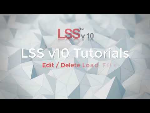 Edit and Delete Load File Command - LSS Tutorial