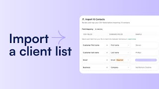 Import a client list