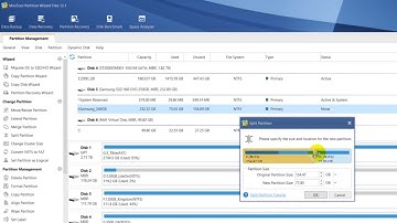 How to Split a Drive in Two (MiniTool Partition Wizard, Change Letter, Label)