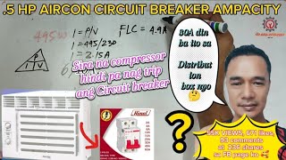 CIRCUIT BREAKER PARA SA .5 HP NA AIRCON