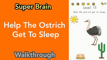 Super Brain - Help The Ostrich Get To Sleep - Level 13