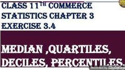 class 11th commerce statistics chapter 3 measures of central tendency exercise 3.4 solutions