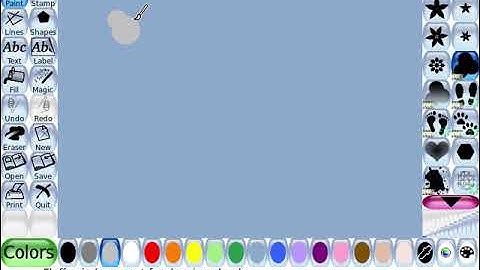 Tux Paint Fluffy gradient brush