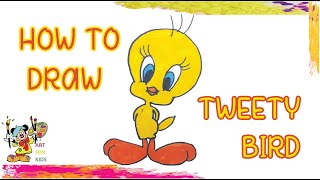 How to draw Tweety Bird - Easy drawing lessons for kids How to draw Tweety Bird - Easy drawing lessons for kids