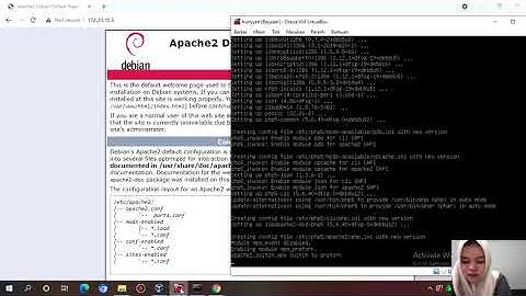 instalasi dan konfigurasi web server dan database server
