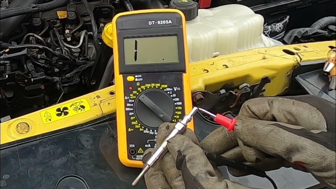 Nissan Juke 1.5DCI K9K engine glow plug testing YouTube