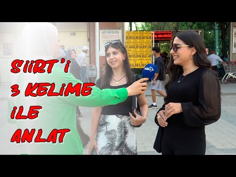 Vatandaşlara Siirt'i 3 Kelime ile anlatın diye Sorduk #siirt #roportaj