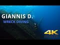 Giannis d wreck dive abu nuhas red sea 2023 4k