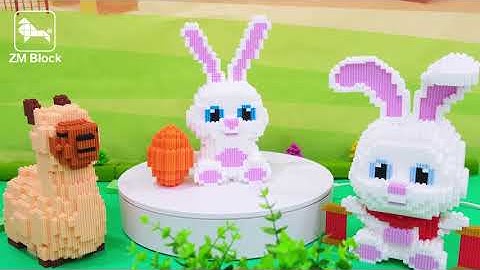 🐾🧩 Assemble Your Mini Rabbit: The 1783-Piece ZMBlock Adventure!