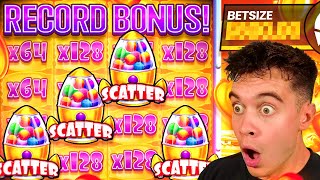 I SPUN IN TO THE BIGGEST BONUS OF MY LIFE ON SUGAR RUSH...TWICE!