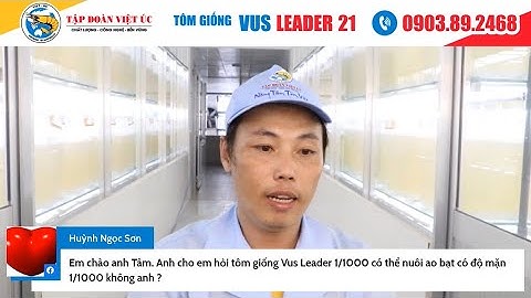 Ao bạt độ mặn một phần ngàn có nên thả Tôm giống Công nghệ cao VUS Leader 1/000?