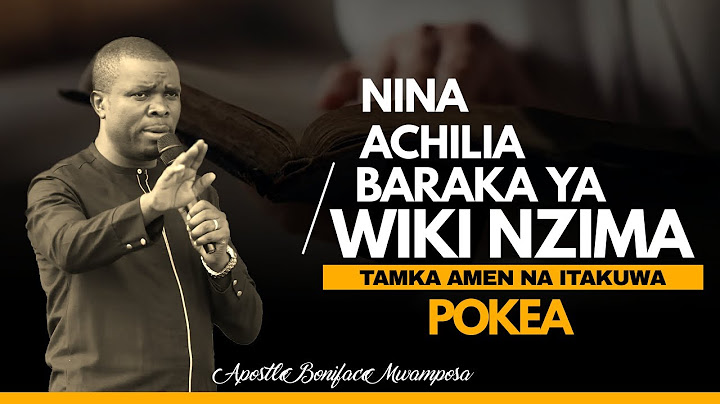 MAOMBEZI NA KUFUNGULIWA