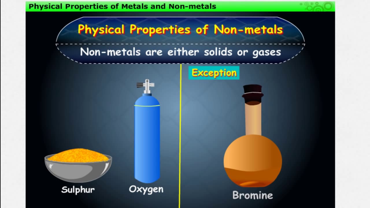 Metals and Non Metals Part 1 Physical properties