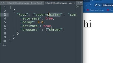 Sublime Keybinding for Browser Refresh - Save and Update!