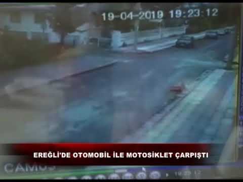 Ereğli’de Otomobil ile Motosiklet Çarpıştı - Erttv Ertfm