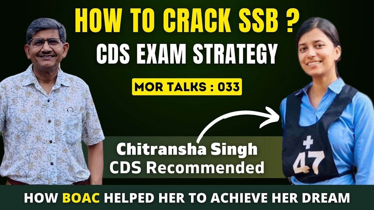 Strategy to Clear CDS 2022 & SSB In 1st Attempt | Chitransha, CDS ...