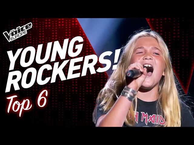 The best ROCK Blind Auditions of The Voice Kids ever! | TOP 6 class=