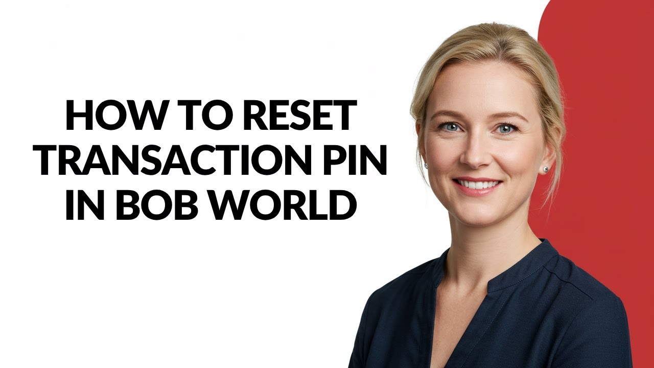 HOW TO RESET TRANSACTION PIN IN BOB WORLD - Julia'sTutorials - YouTube