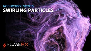 Swirling Particles With Custom Voxel Field FumeFX Tutorial for 3ds max