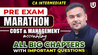 Cost and Management Accounting CA Inter | CA Inter 2024 | Important Questions | CA Pranav Popat