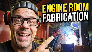 Engine Room Project (Building Exhaust Spindle Mounts)  AT SEA