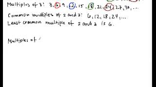LCM1 Least Common Multiple Part 1